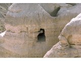 Caves at Qumran where the Dead Sea Scrolls were hidden.
